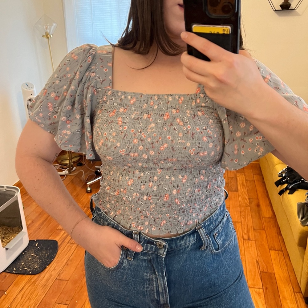 Floral Crop Top - M